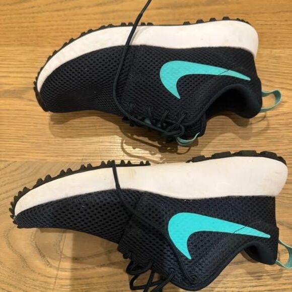Nike Roshe 2 G Junior Golf Shoes 3Y navy and teal excellent condition youth - Picture 6 of 9